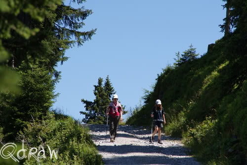 Wandelaars op de Schneeberg; foto 4
