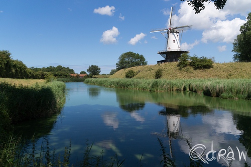Veere en de Deltawerken ; Molen van Veere | foto 1 Veere en de Deltawerken ; De Koe, langedam, veere, molen | foto 1