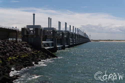 Veere en de Deltawerken ; Oosterscheldekering | foto 4 Veere en de Deltawerken ; Oosterscheldekering, zeeland, werkeiland, westerscheldekering, westerschelde | foto 4