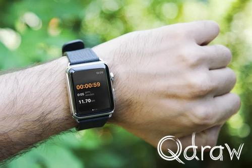 TrailTrackr nu ook op Apple Watch, Tracking scherm, Apple Watch, TrailTrackr, App, Horloge