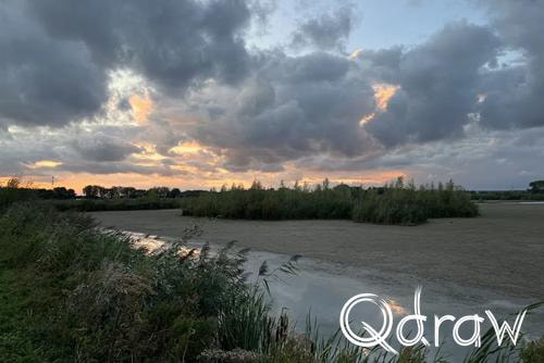 Via15: Langs de bouwput van de nieuwe A15 (2026), Broeiakkers, Broeiakkers, zonsondergang, Via15