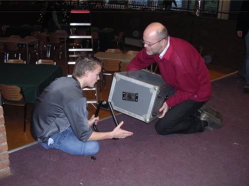 Installatie aan het klaar zetten