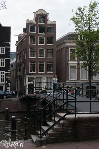 Amsterdam Centrum (2013), brug, grachten, grachtenpand, Oudezijds Voorburgwal