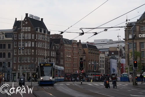 Rokin, de Dam, De Bijenkorf, msterdam
