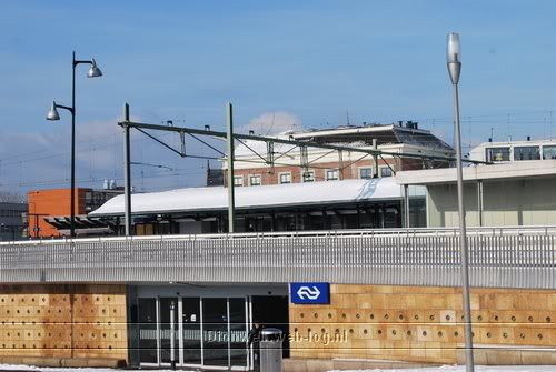 Van Apeldoorn centrum tot Twello centrum in de sneeuw.