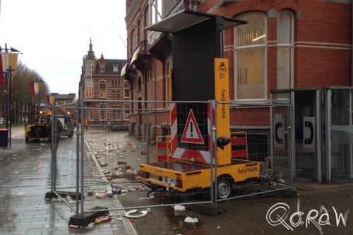 Carnavalsmaandag in Den Bosch ; Heijmans, informatie, bord | foto 1