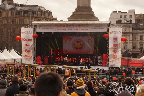 Chinees Nieuwjaar Londen (2017) ; Trafalgar Square, Chinese New Year, London | foto 7