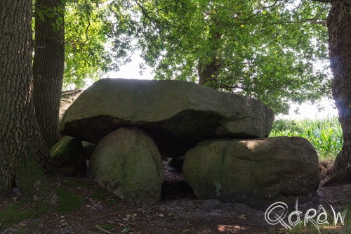 Hunebedden in het Eemsland ; Huven, Großsteingrab, Megalithkultur, Hunnebeden, Grafheuvel | foto 2