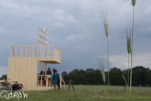 Gebouw, graan, Kunst- Cultuurroute Salland, Kunst|fietsroute, van hier kunst tot ginder