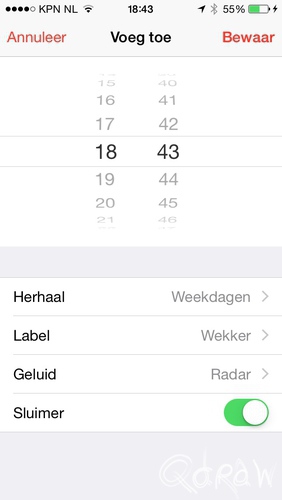 Microinteracties ; ios, ios8, weekdagen, weekdays, microinteractions | foto 1