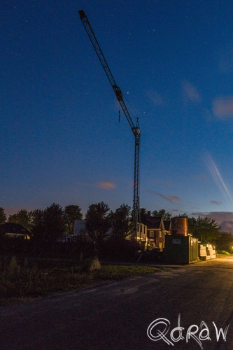 Nieuwbouw Twello (augustus 2014) ; Nieuwbouw Helmbloem Twello, Kraan, Twello | foto 7