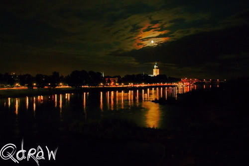 Skyline Deventer bij Nacht;