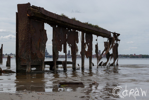Vakantie Blankenhagen (Duitsland) mei 2014 voorgrond, water, skyline, stralsund | foto 31