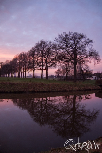 Zonsondergang aan de Hoevenallee (Terwolde) | foto 1