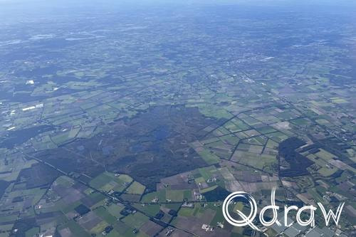 Balkan roadtrip dag 1: van Nederland naar Plužine (Montenegro), Strabrechtse Heide, roadtrip, Strabrechtse Heide, luchtfoto, Wizz Air