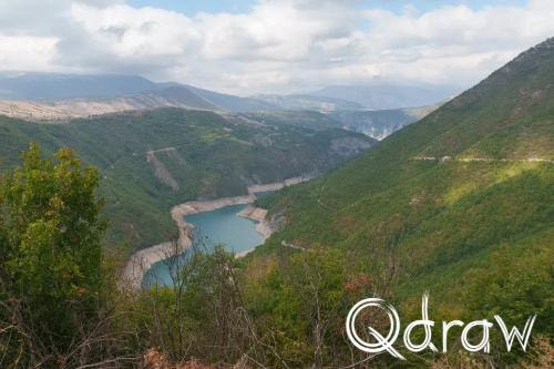 Balkan roadtrip dag 2: Pivameer (Montenegro) (2026), Bezujačke Strane, Bezujacke Strane, uitzicht, water
