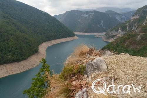 Balkan roadtrip dag 2: Pivameer (Montenegro) (2026), Piva, Grede, Piva, bergen, E3
