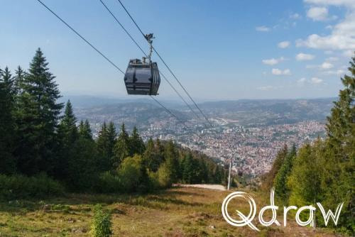 Sarajevo kabelbaan en olympische bobsleebaan op Trebević (2026), Sarajevo Kabelbaan, Sarajevo Kabelbaan, Trebevic, uitzicht