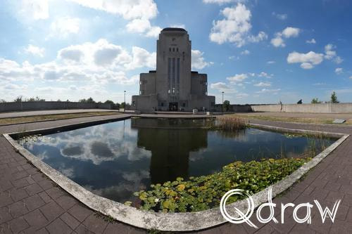 Veluwe Zwerfpad Etappe 14 van Kootwijk naar Hoenderloo (2026), Radio Kootwijk - Gebouw A, Radio Kootwijk, Gebouw A, Veluwe Zwerfpad, Etappe 14